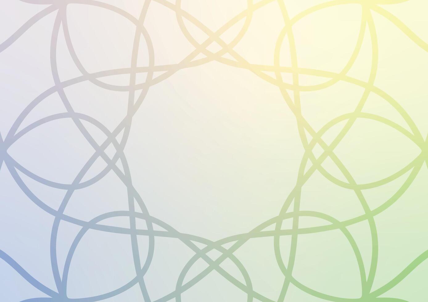 Soft flower mandala gradient light line background vector
