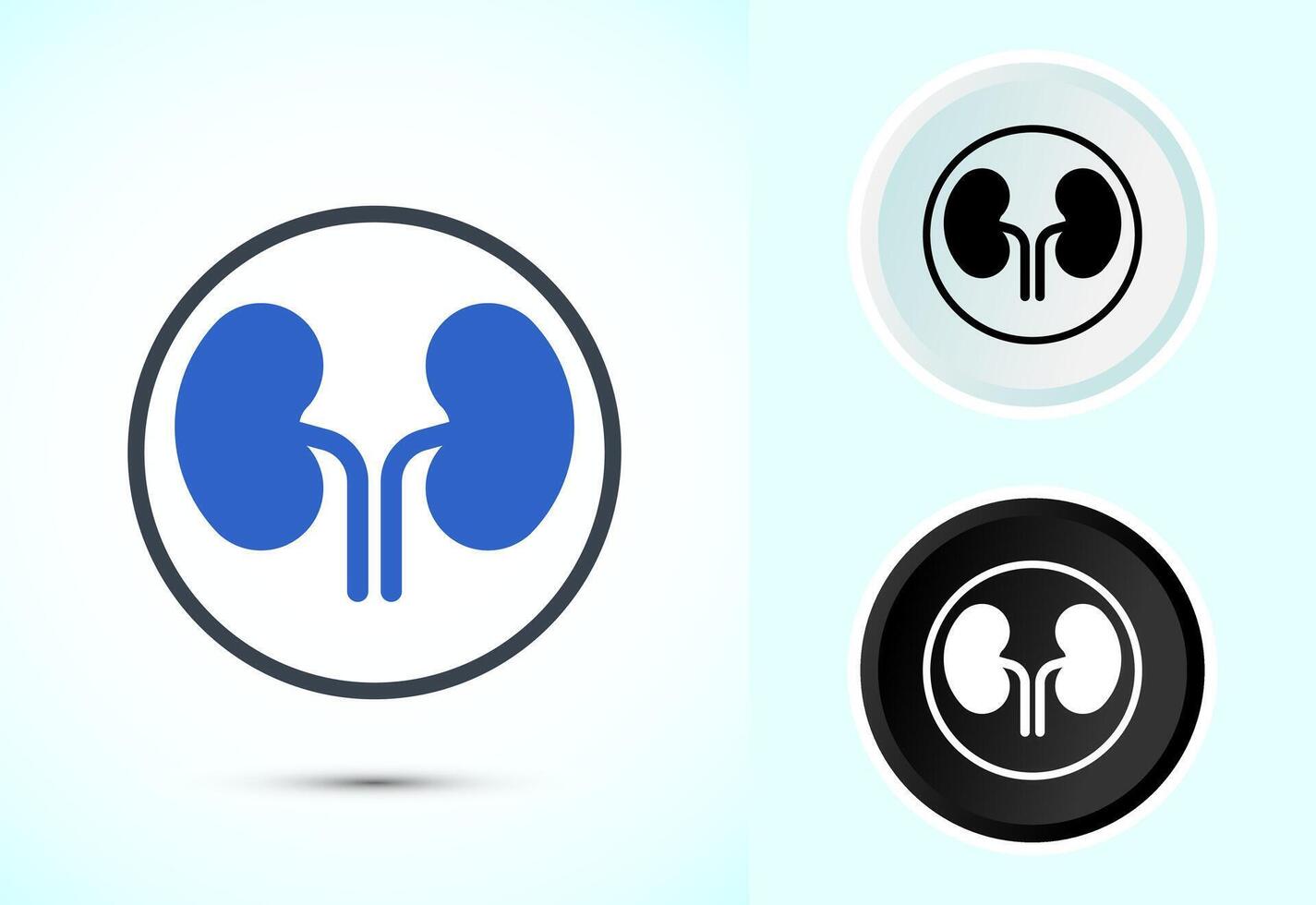 Kidney icon design illustration. Human organ icon vector