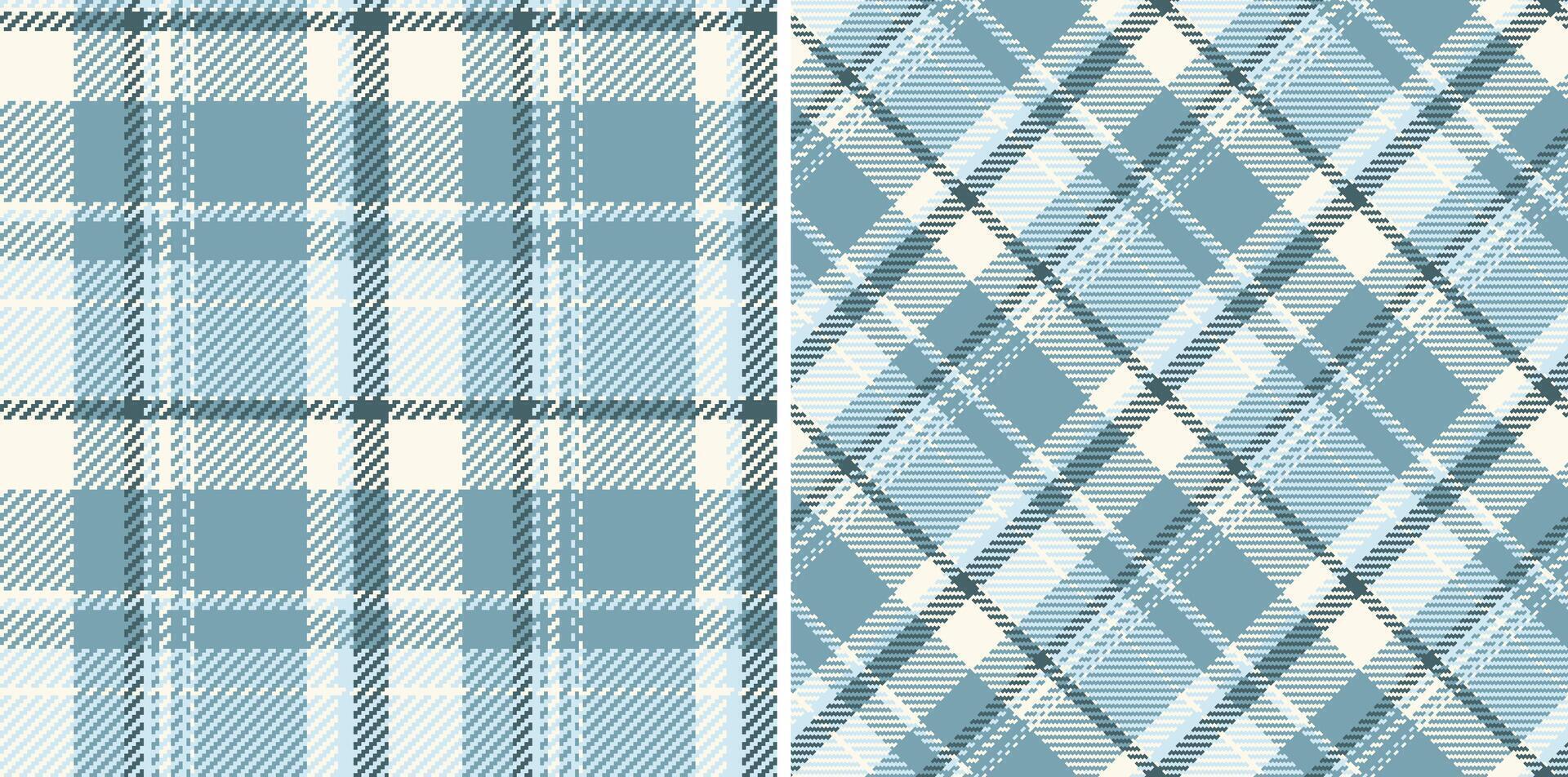 Elegant cooltoned plaid patterns, perfect for textile design, fashion, and website backgrounds. Two distinct yet harmonious styles offer versatile design options. vector