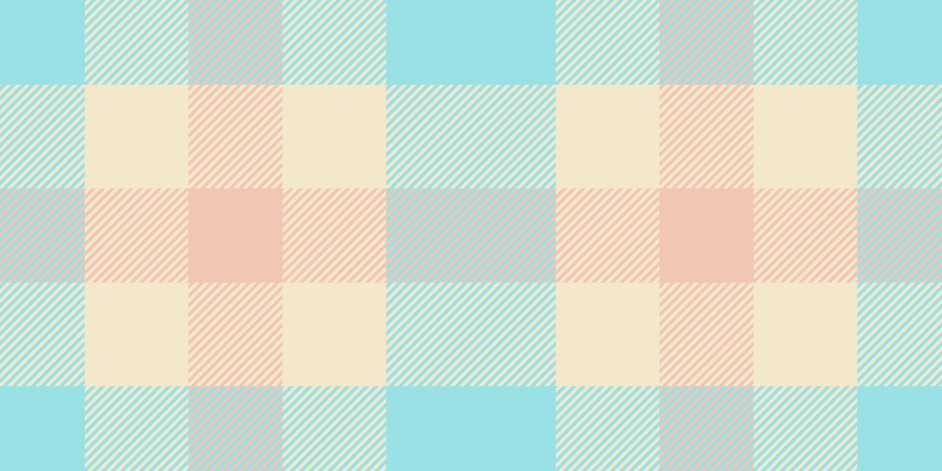 Man texture plaid background, occupation check tartan. Folded pattern fabric seamless textile in light and cyan colors. vector