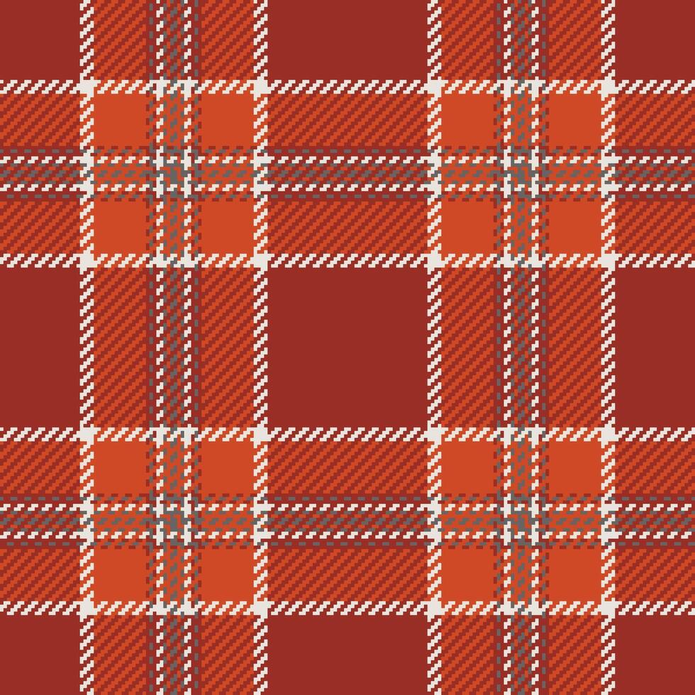 Gentle fabric seamless plaid, lady texture pattern. Content textile check background tartan in red and white colors. vector