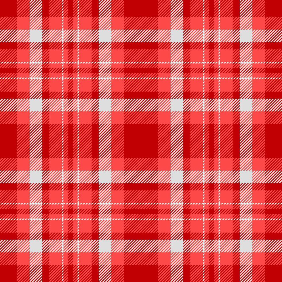 Creation plaid pattern background, fibrous textile fabric check. Girl seamless tartan texture in red and gainsboro colors. vector