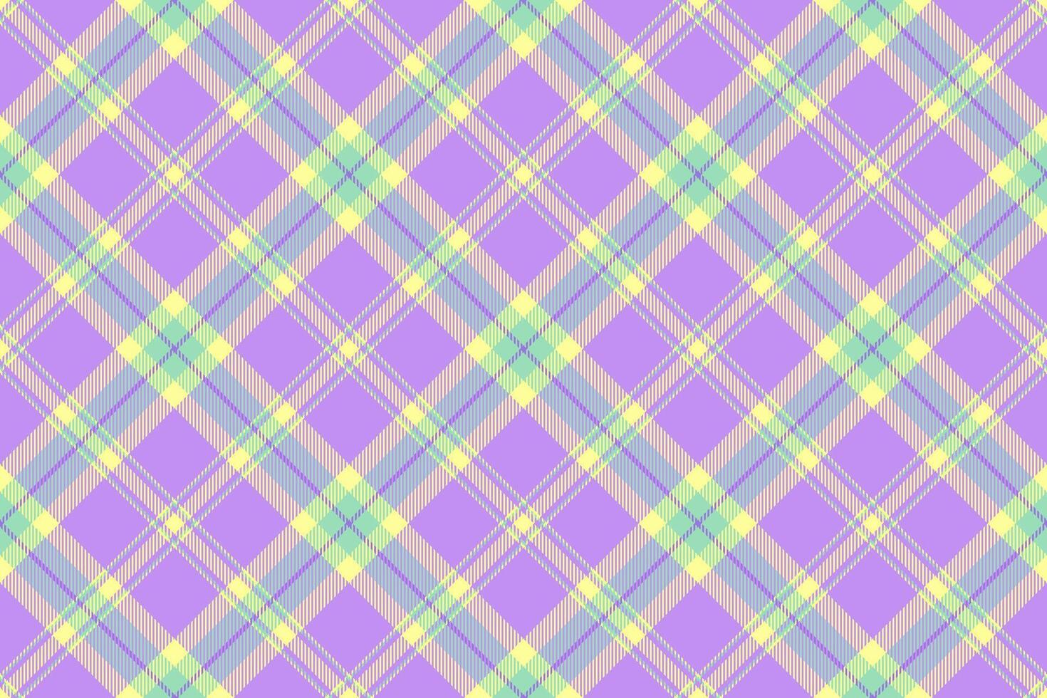 Layout plaid background check, hounds fabric tartan. Colourful textile texture pattern seamless in violet and lime colors. vector