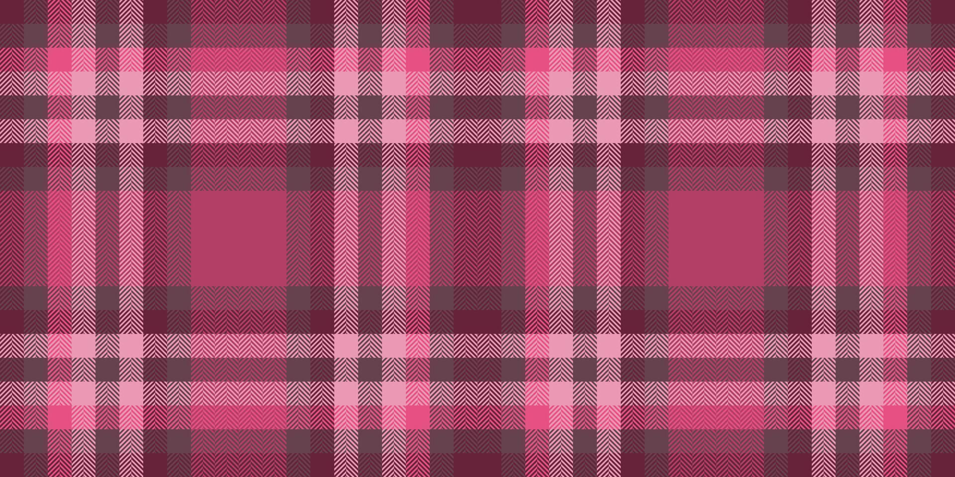 Elegant pink and mauve plaid pattern. Perfect for textile design, fashion, and website backgrounds. Seamless repeat texture adds sophisticated style to any project. Ideal for branding or apparel. vector