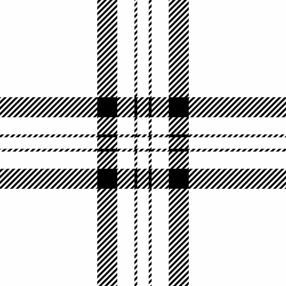 Trend background pattern seamless, kitchen texture plaid tartan. Silk textile check fabric in white and black colors. vector