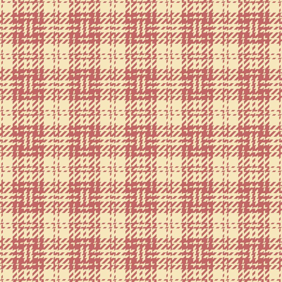 Customized check fabric pattern, long plaid background. Proud seamless textile tartan texture in light and red colors. vector