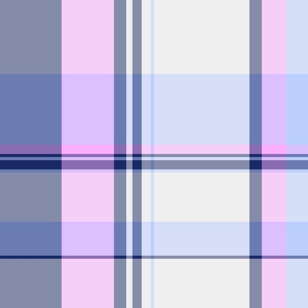 Elegant pastel plaid pattern. Soft blues, pinks, and purples create a sophisticated, versatile background ideal for websites, fashion, stationery, or textile designs. vector