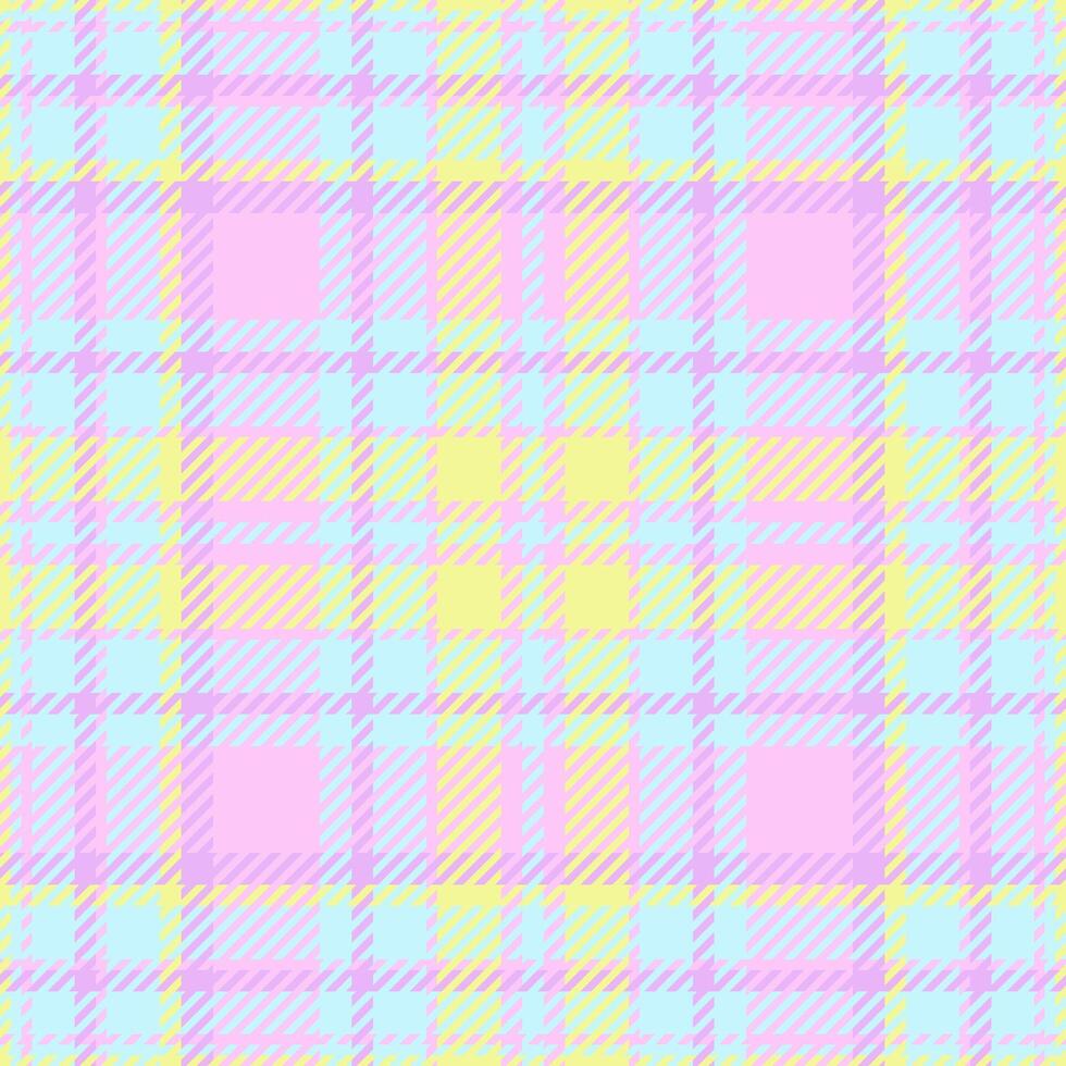 Furry background tartan pattern, picnic blanket textile check seamless. Pixel texture plaid fabric in light and lime colors. vector