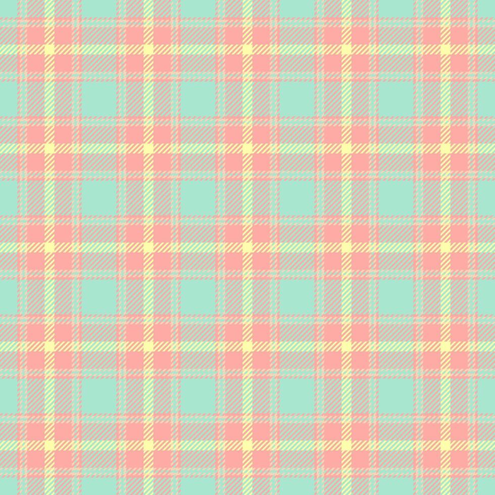 Cutout tartan plaid seamless, satin check background. Site pattern fabric textile texture in light and red colors. vector