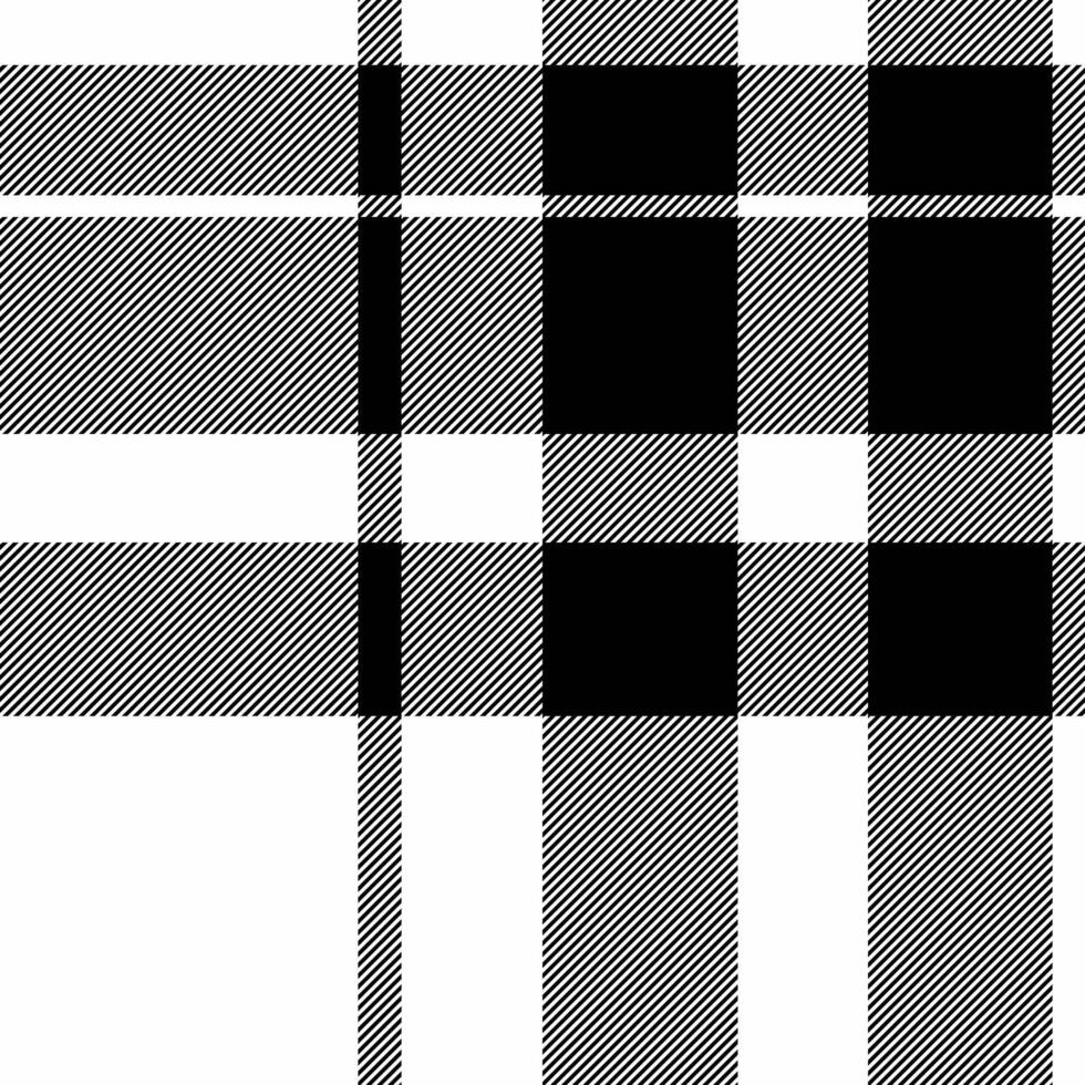 Packing background pattern plaid, victorian check fabric texture. Creation seamless tartan textile in white and black colors. vector