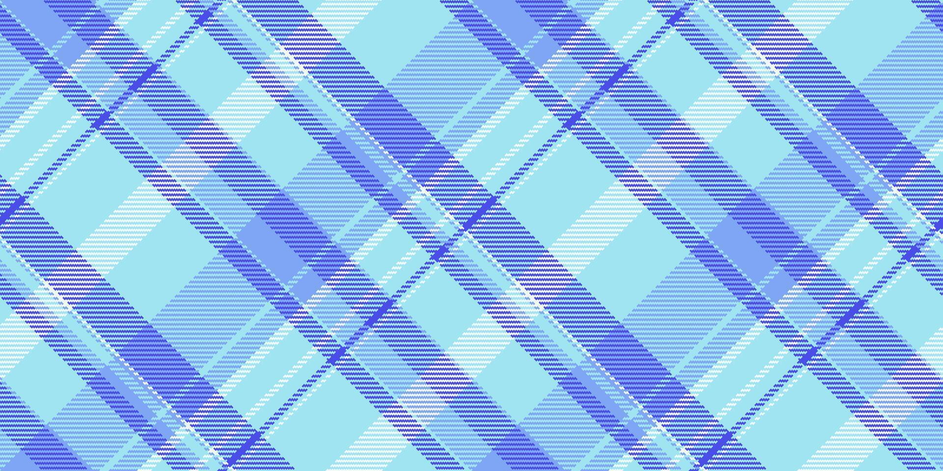 Cool, pastel blue and purple plaid pattern. Perfect for textile design, fashion, or website backgrounds. Seamless repeat, vibrant and stylish. Ideal for projects needing a fresh, modern feel. vector