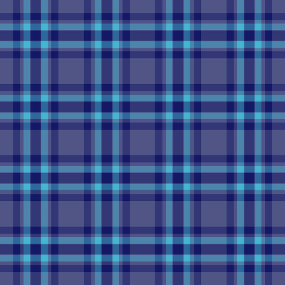 Discount check seamless plaid, conceptual textile background . Illustration fabric pattern texture tartan in blue and cyan colors. vector