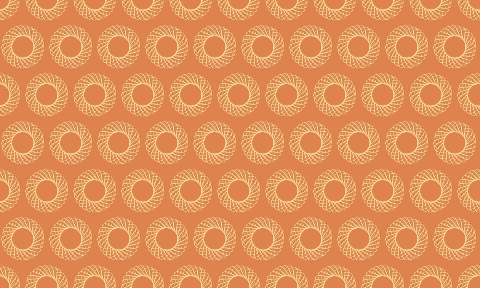 Elegant geometric pattern featuring repeating circular designs in warm, earthy tones. Perfect for textile prints, website backgrounds, or any design needing a sophisticated, minimalist aesthetic. vector