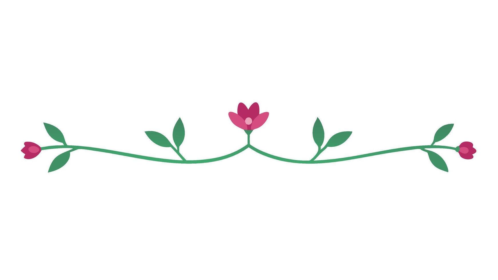 Botanical Ornament Elements for Artistic Borders and Patterns vector