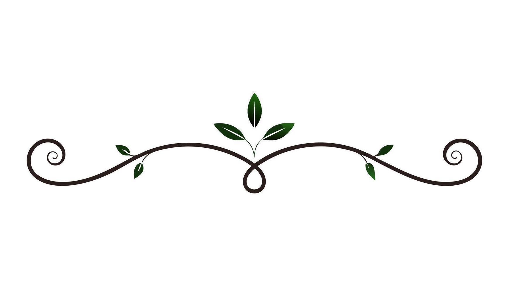 Beautiful Flourish Ornament Design for Wedding Invitations Stationery vector