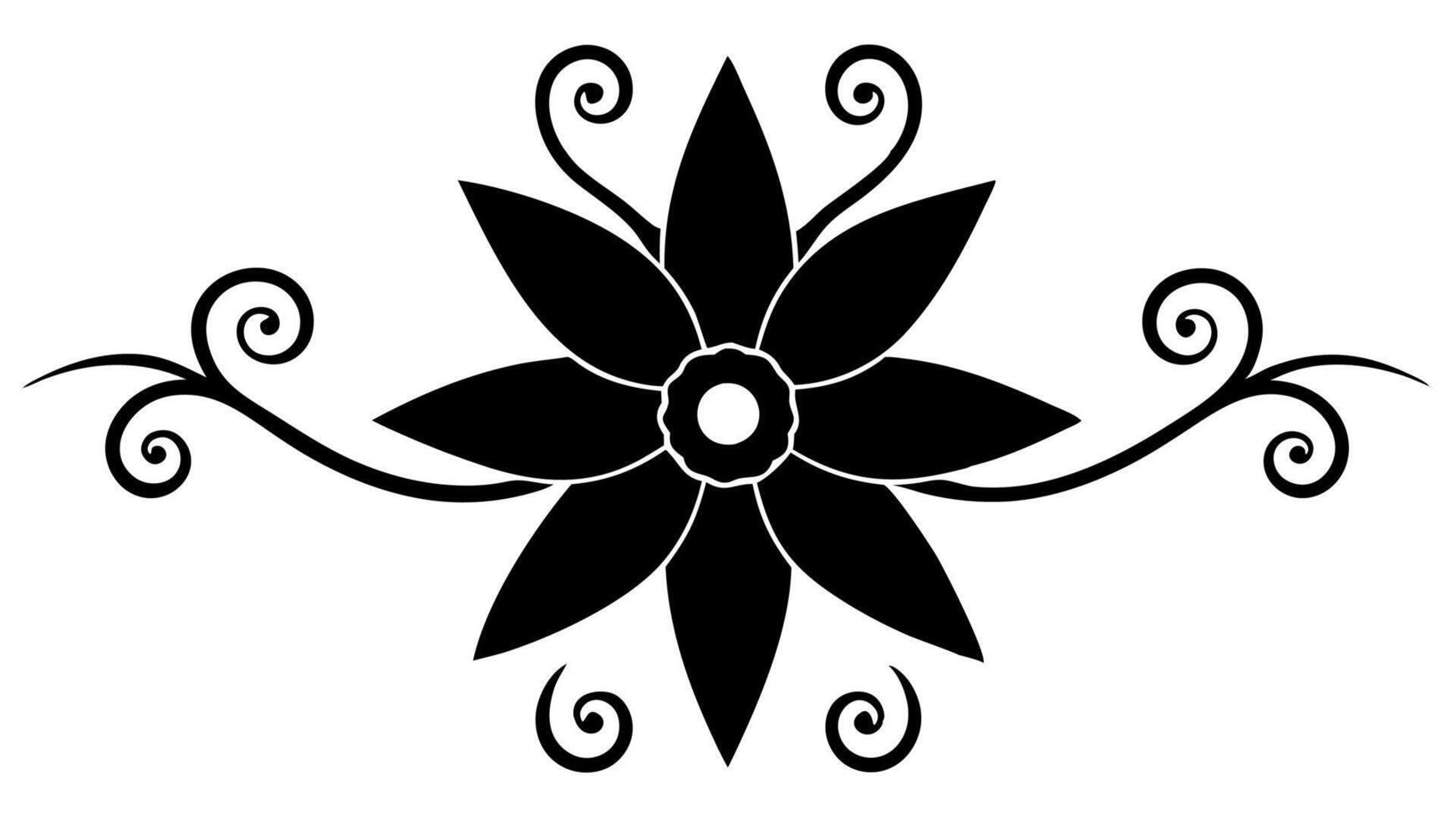 Elegant Floral Underline Ornament Elements vector
