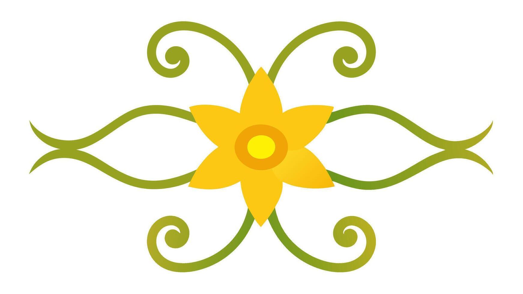 Elegant Floral Underline Ornament Elements for Decorative vector