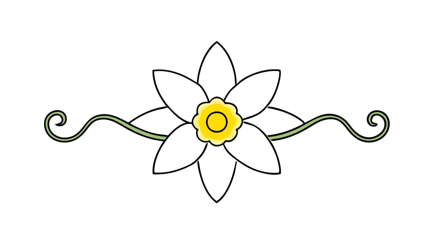 Elegant Floral Underline Ornament Element Decorative Design and Branding vector