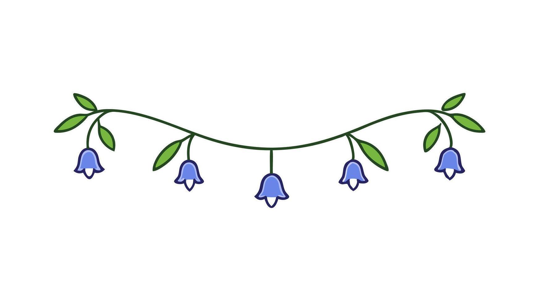 Elegant Floral Underline Ornament Elements for Decorative Branding vector