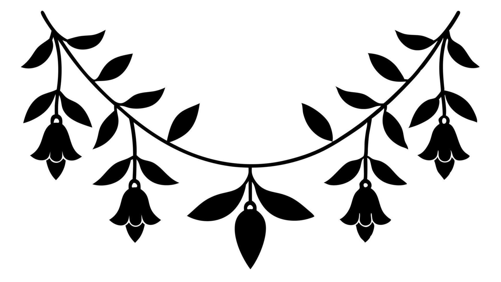 Elegant Floral Underline Ornament Elements Decorative Design Branding vector