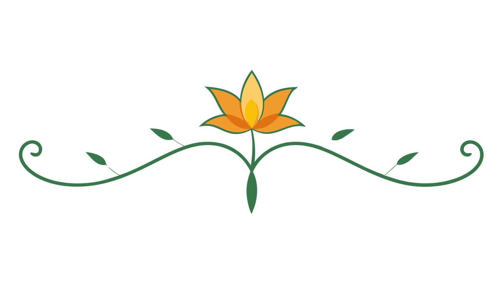 Decorative Floral Underline Elements for Classic and Modern Design vector