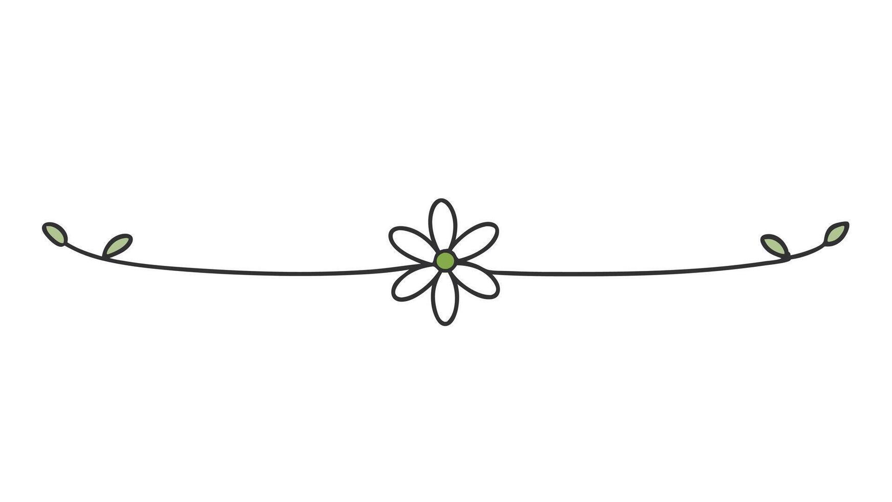 Floral Underline Ornament Elements for Elegant vector