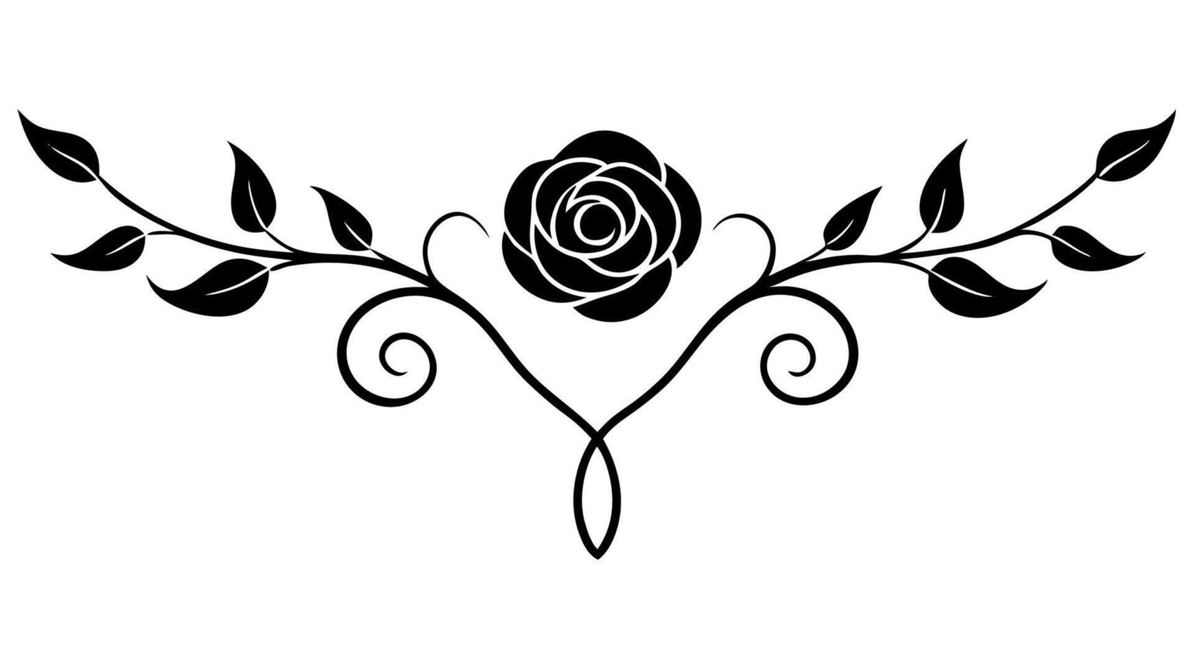 Floral Underline Ornament Elements for Elegant Design vector