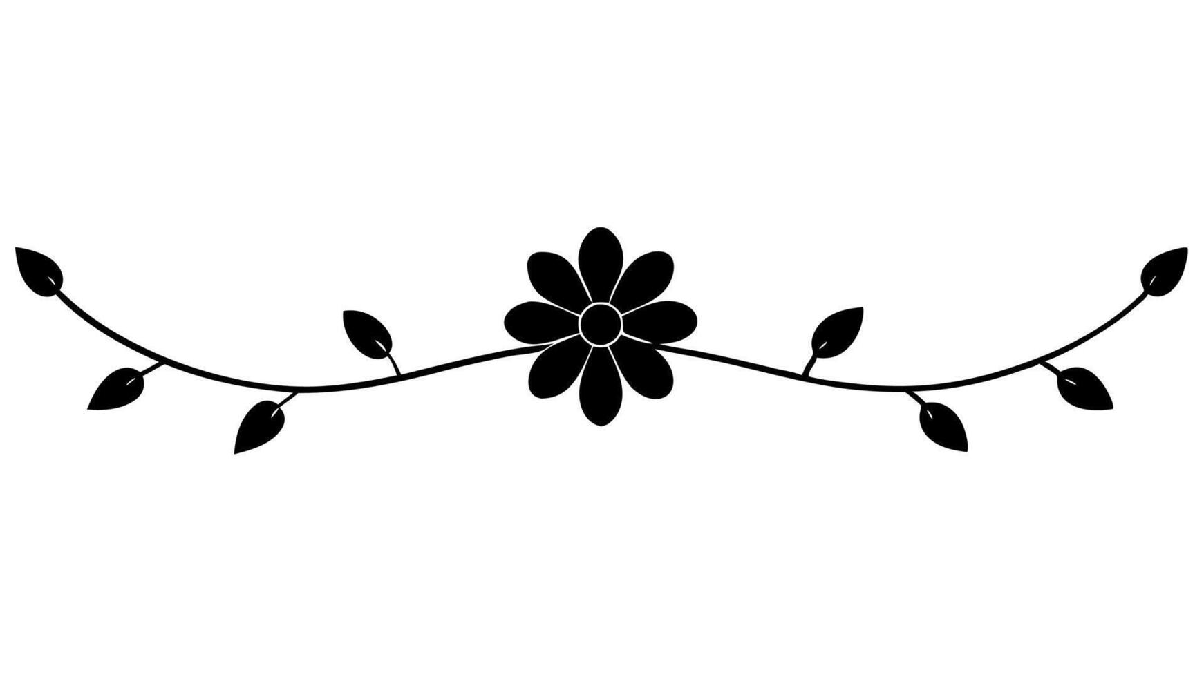 Floral Underline Ornament Elements for Elegant Design Decoration vector