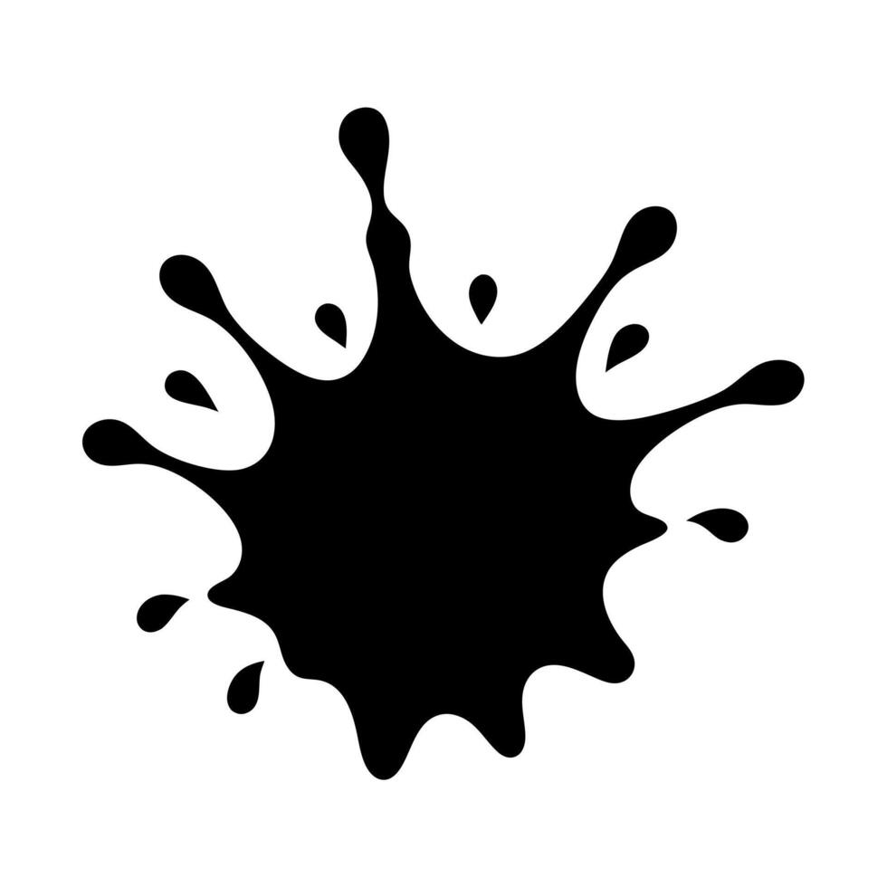 Water Splash Silhouette Design vector