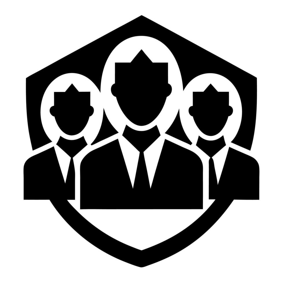 Business Teamwork Silhouette Icon Corporate Concepts vector
