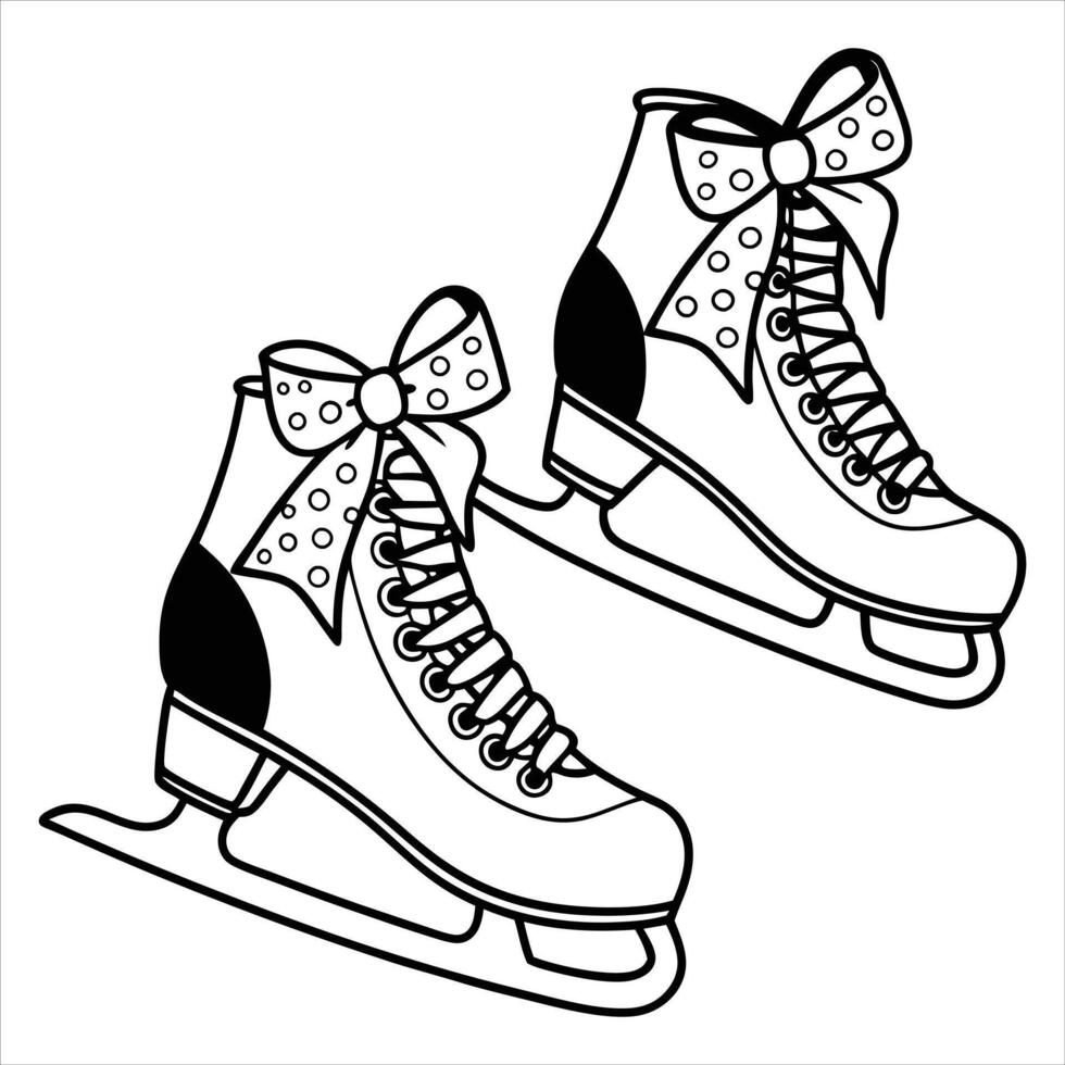 Creative Rollerblade Illustration Roller Boot and Skate Design vector