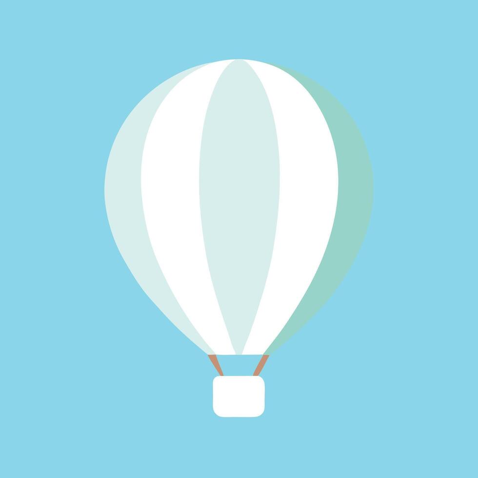 Pastel Hot Air Balloon Floating Sky Adventure Flight Travel vector