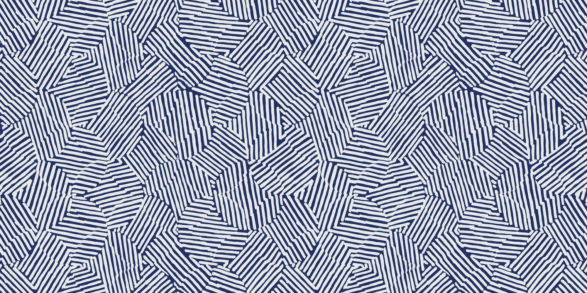 Crafted hand drawn brush line abstract circle pattern, Japanese and Ethnic folk inspired basketry, wood carving, engraving surface textured background for textile, carpet, wrapping paper vector