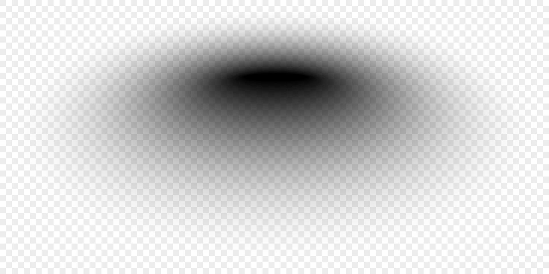 Shadow effect. Realistic soft black shape. vector