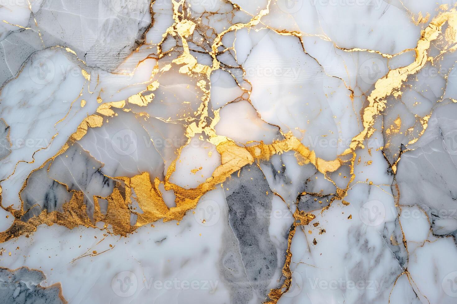 White marble texture with golden veins creating luxurious photo