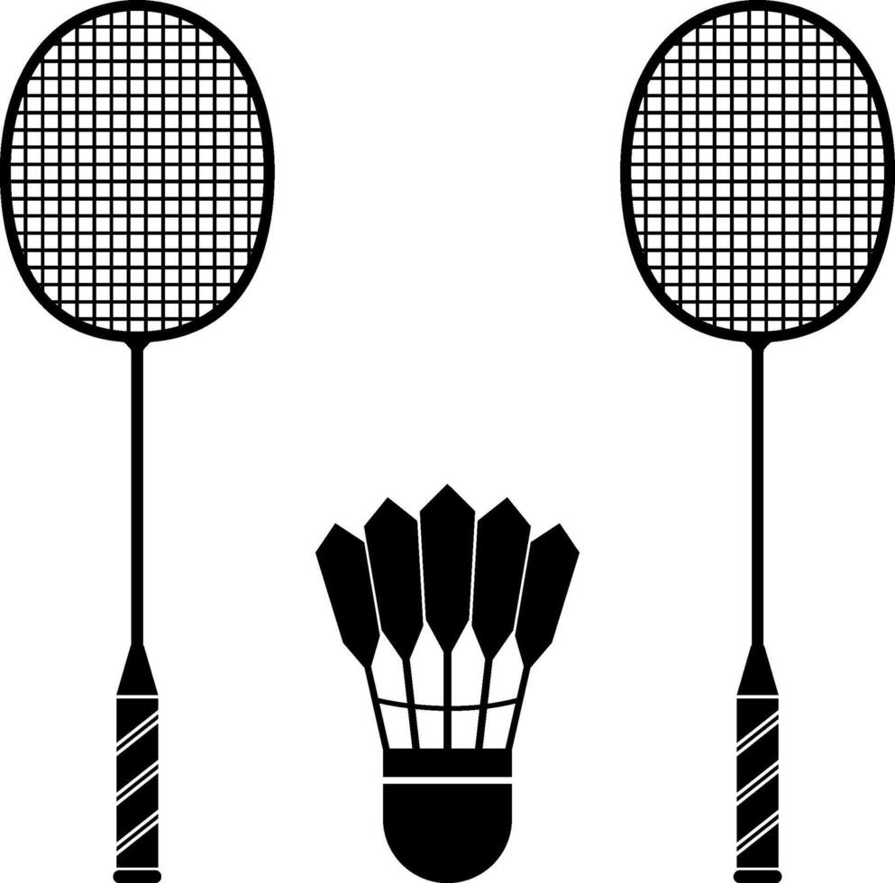 Badminton racket or icon and symbol art vector