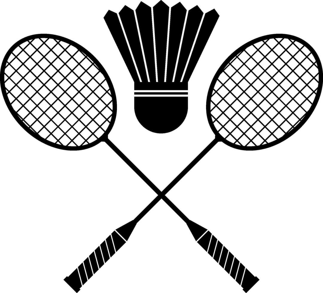 Badminton racket design or icon arts vector