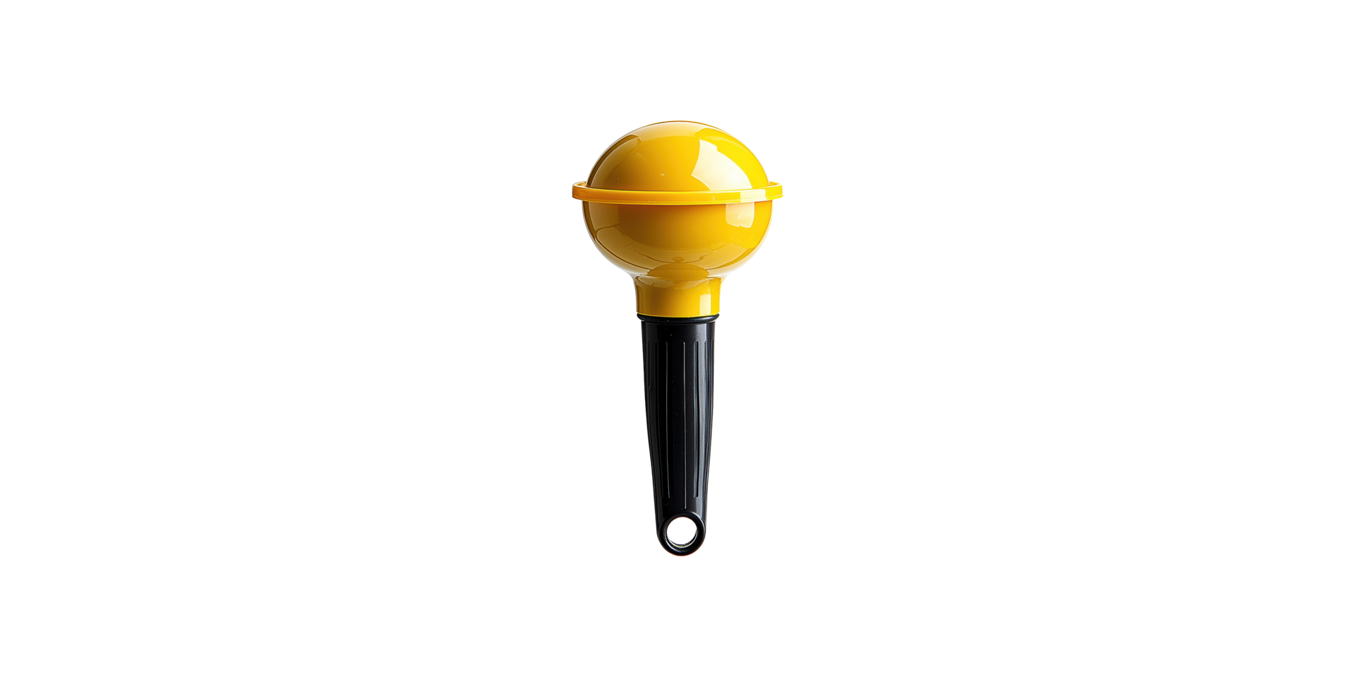 Yellow handheld lemon juicer isolated on transparent background png