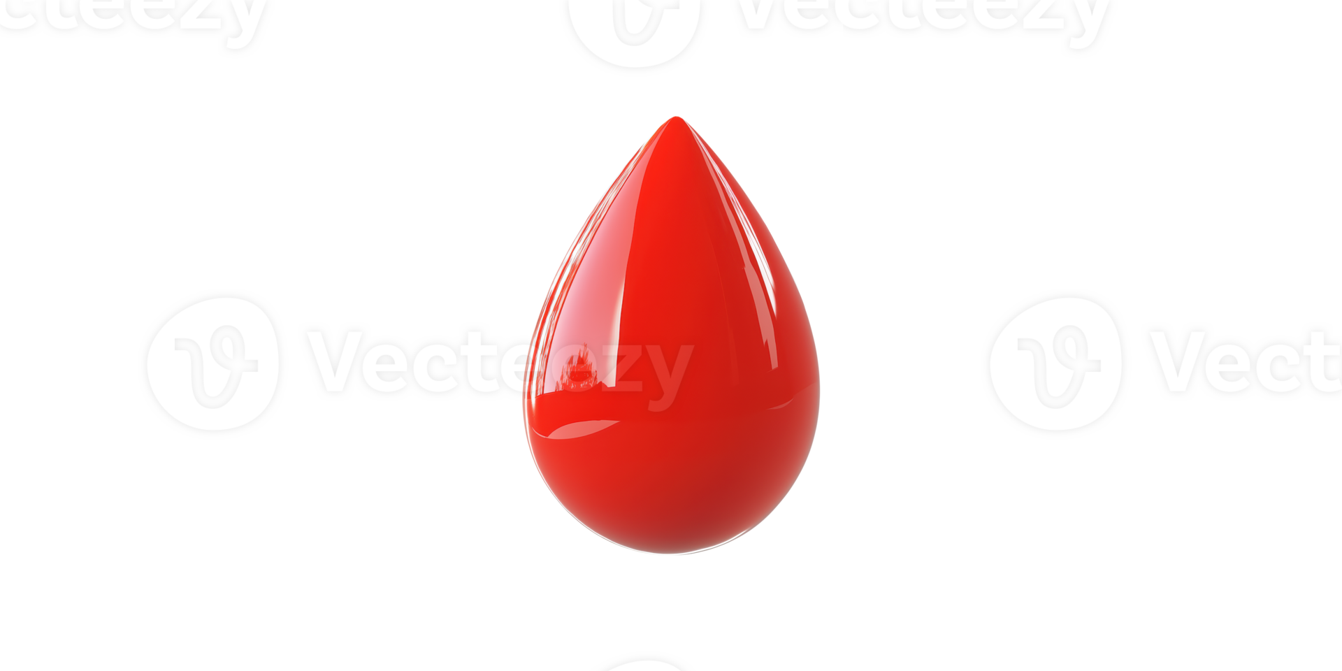 Red paint droplet isolated on transparent background png