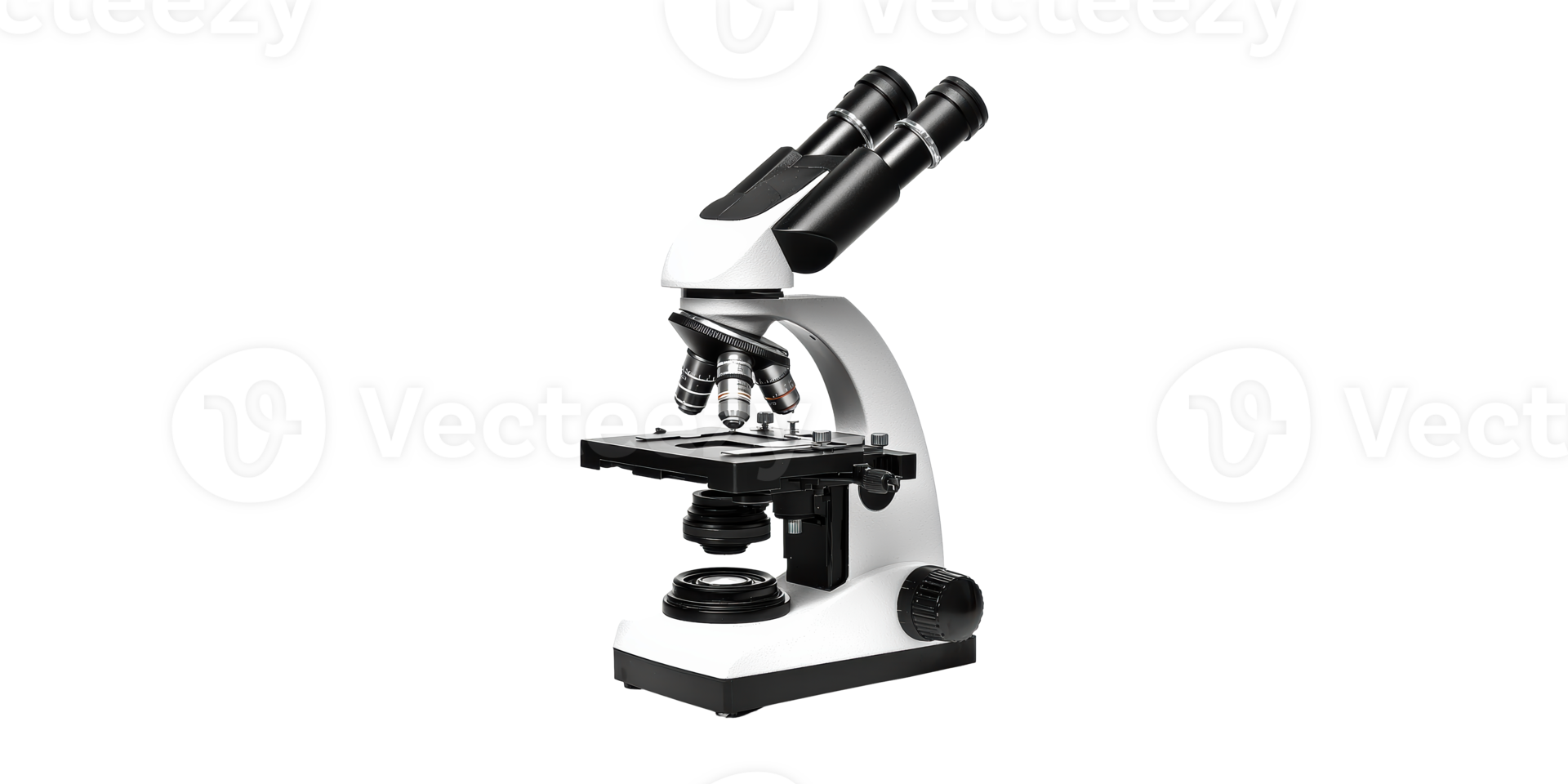 Microscope device for scientific research isolated on transparent background png