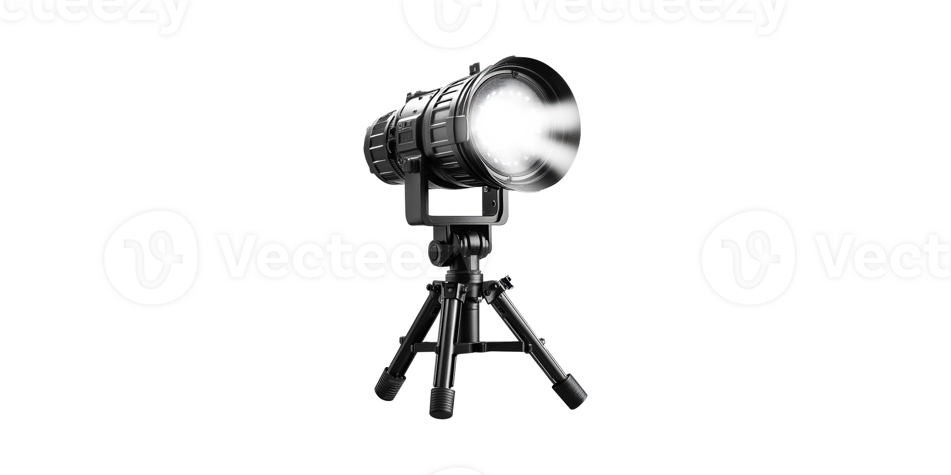 Studio light equipment with tripod stand isolated on transparent background png