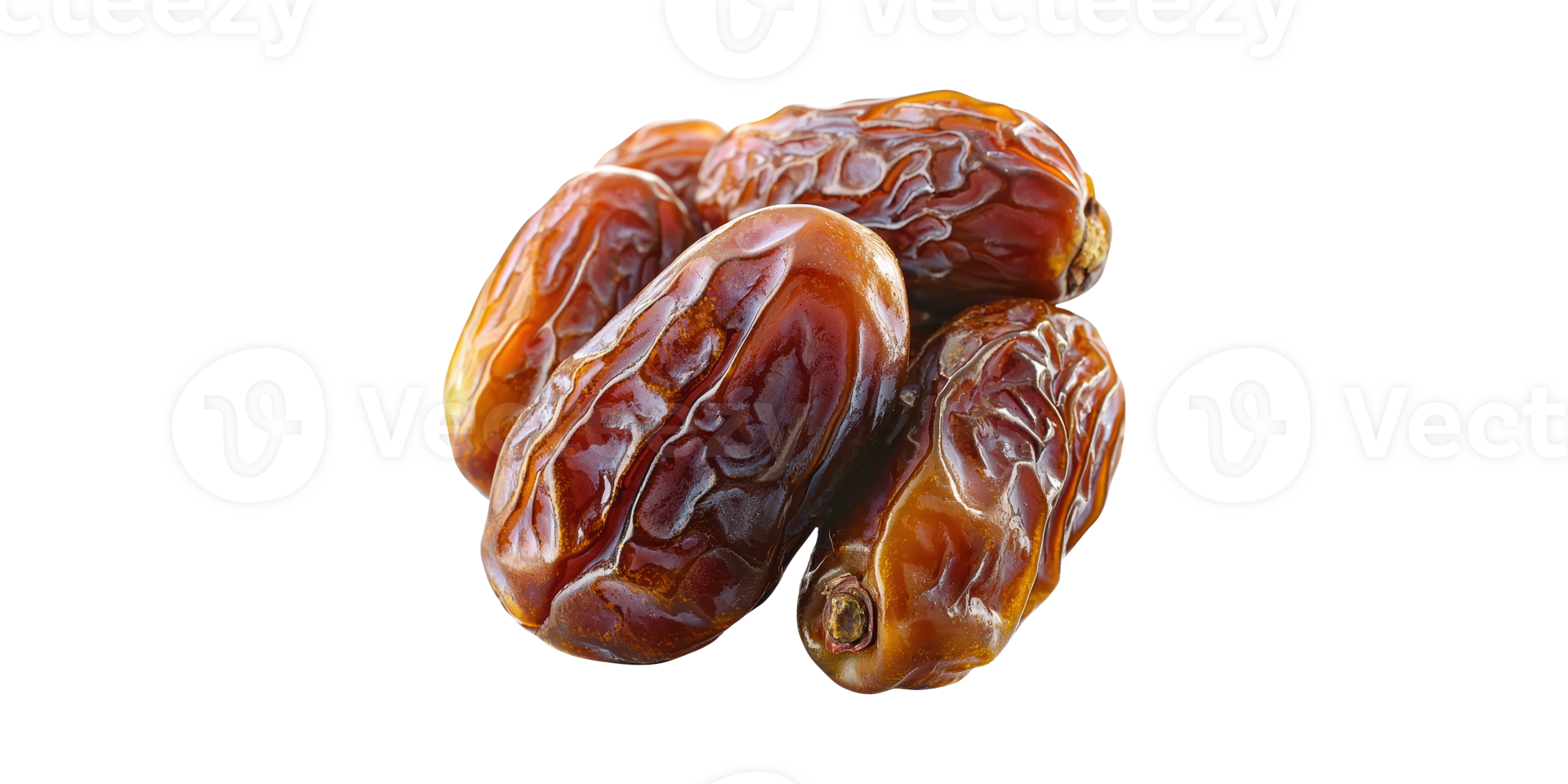 Cluster of dates isolated on transparent background png