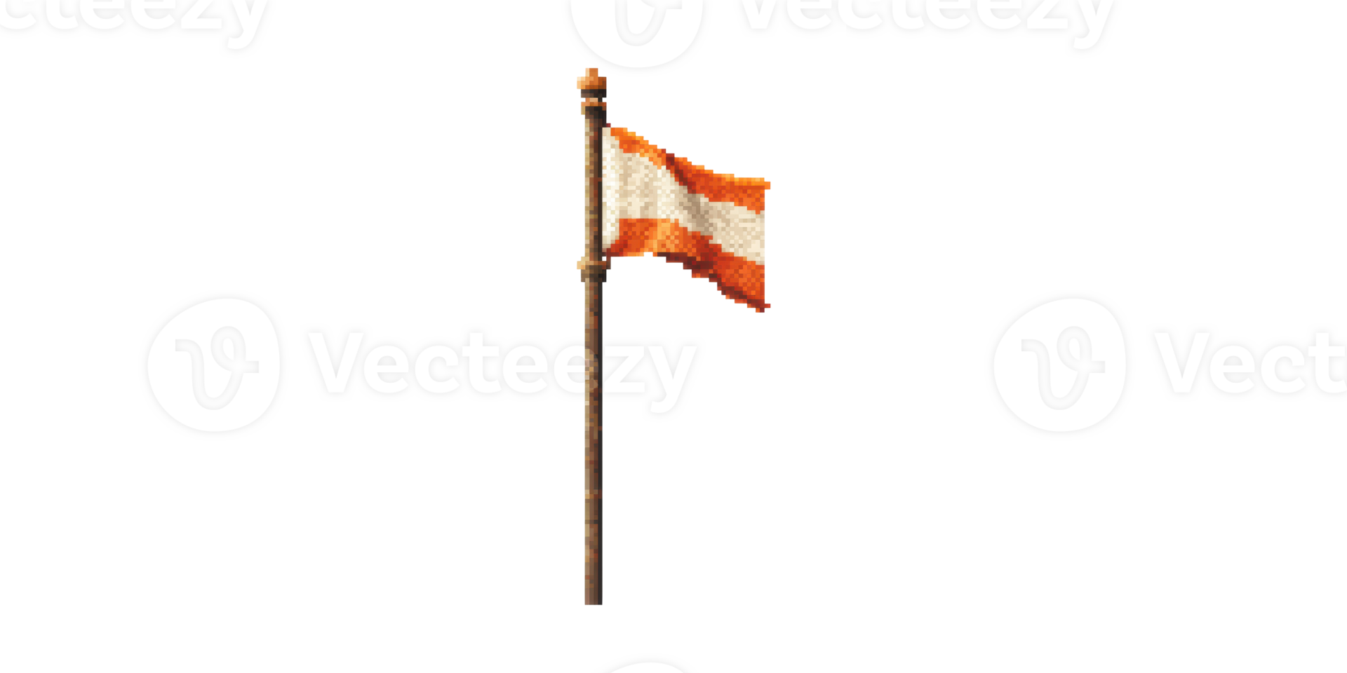 Waving austrian flag isolated on transparent background png