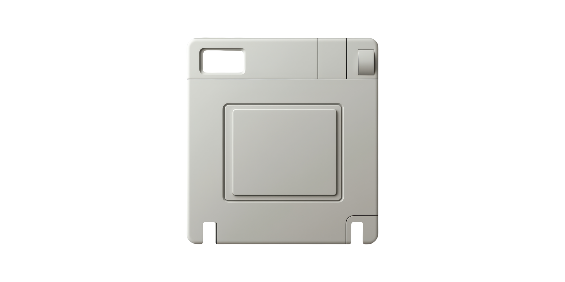 Beige floppy disk isolated on transparent background png