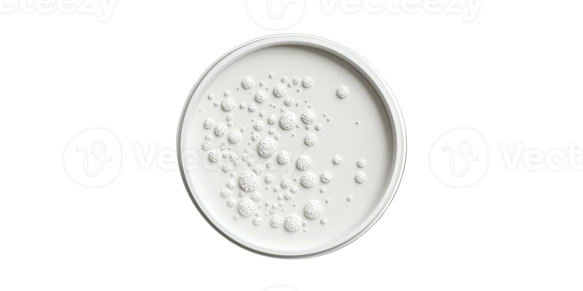 White plate with soap bubbles isolated on transparent background png