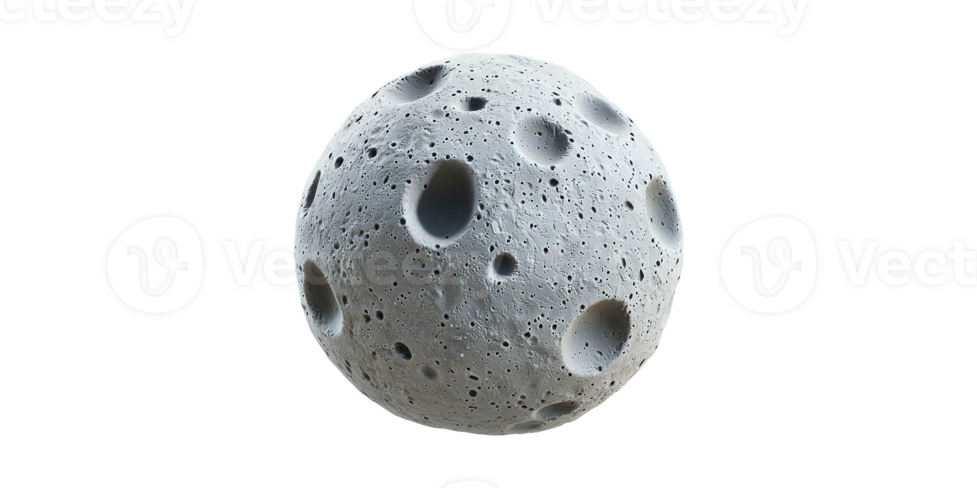 grau Krater Mond Felsen isoliert auf transparent Hintergrund png