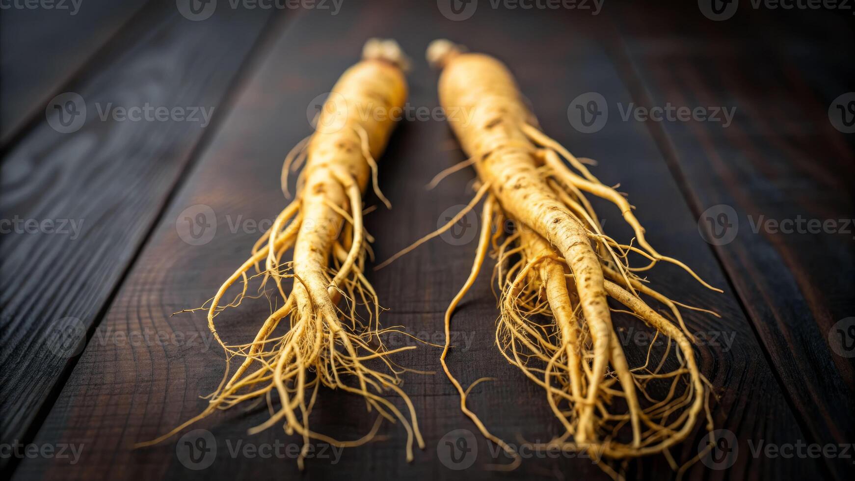 Harvesting ginseng roots high angle close-up view natural setting botanical photography seed insights photo