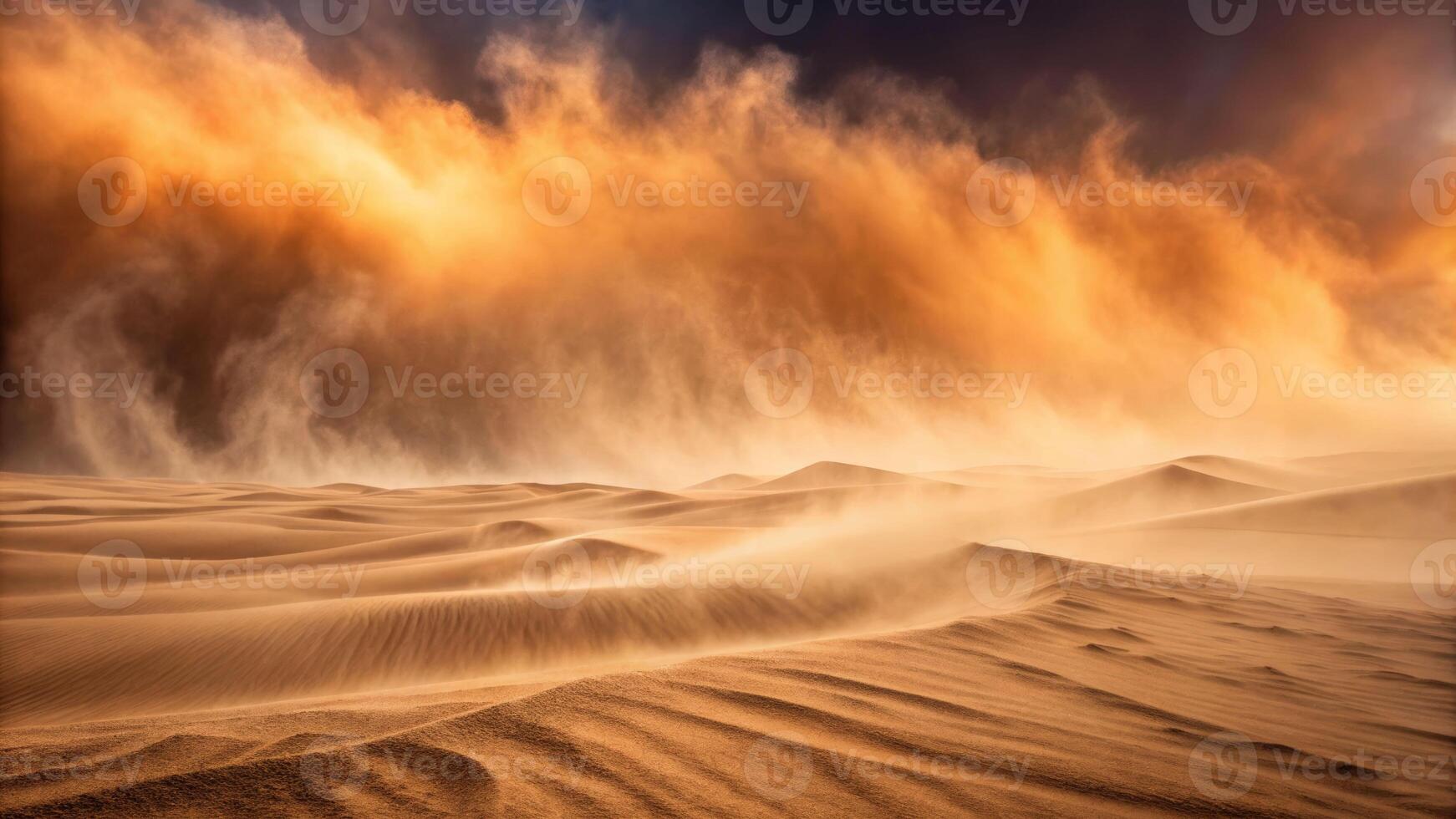 Desert sandstorm in motion desert landscape nature scene dynamic environment aerial view material fusion photo