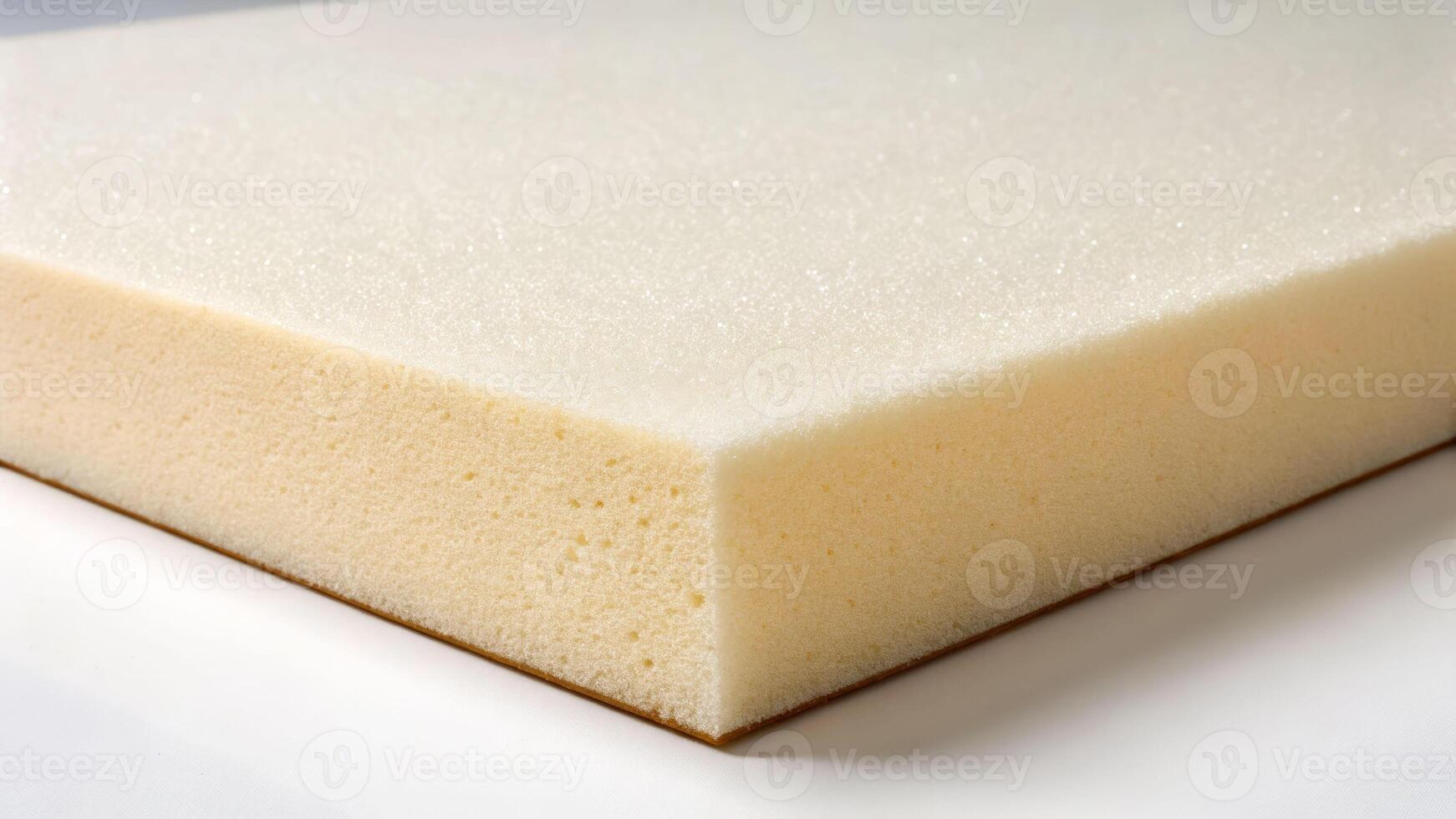 Exploring the cross-section of high-density foam material workshop product photography indoor close-up texture photo