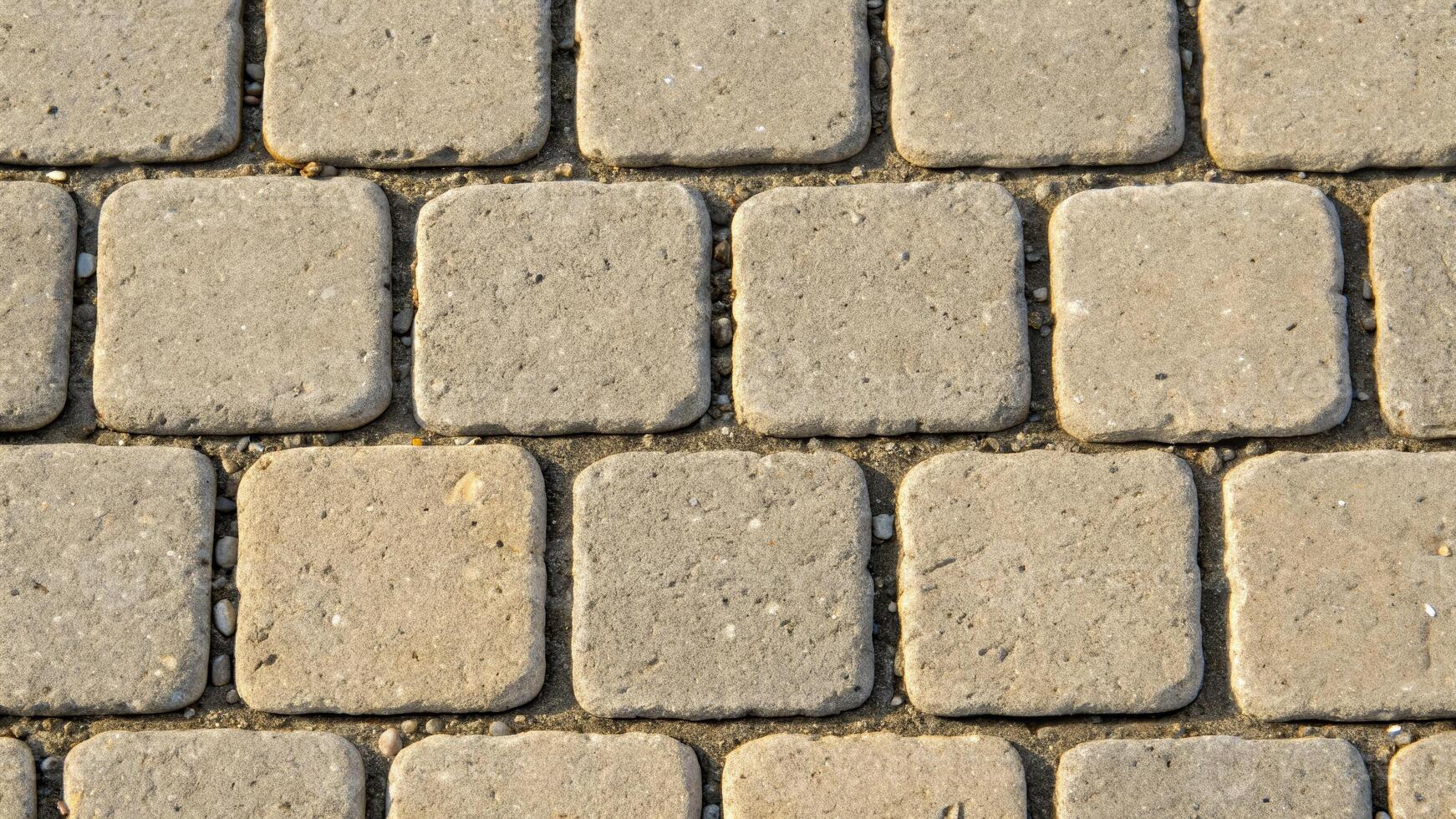 Close-up view of irregular paved surface material urban environment texture study natural light photo